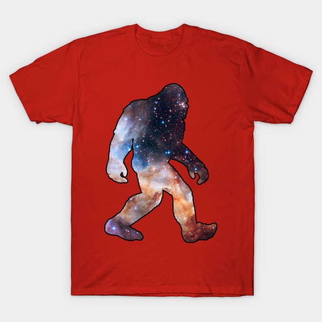 Bigfoot - Galaxy T-Shirt by  The best hard hat stickers 